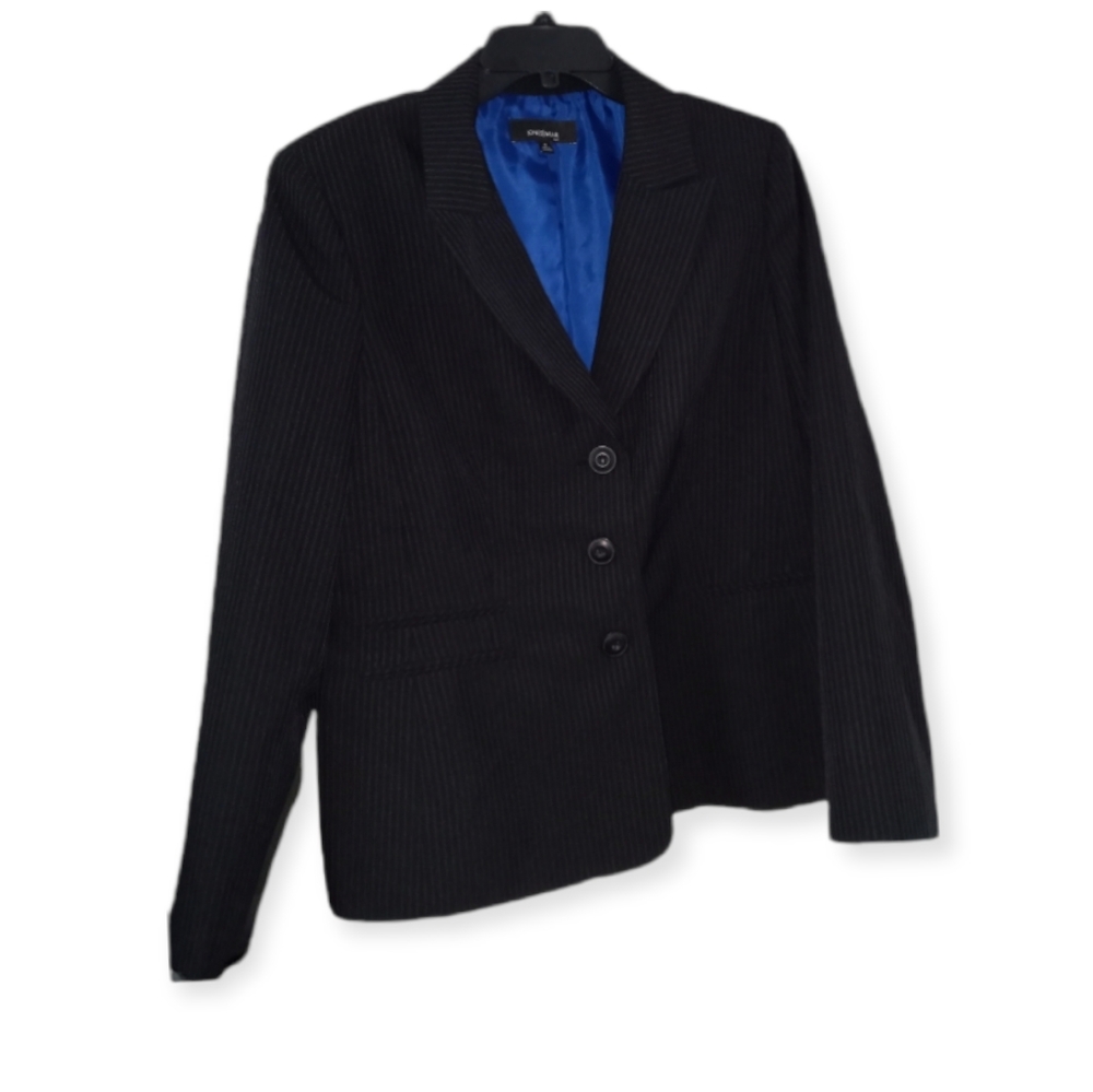 JONES WEAR pinstripe designer jacket Size 16 new with tags